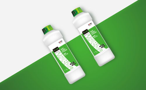 新达卫生用品“竹小蜜”洗衣液包装设计 自然与科技的卫生美学